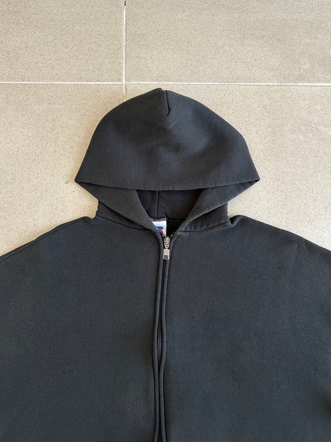 90s 빈티지 러셀 후드집업 블랙 XL 상품이미지3