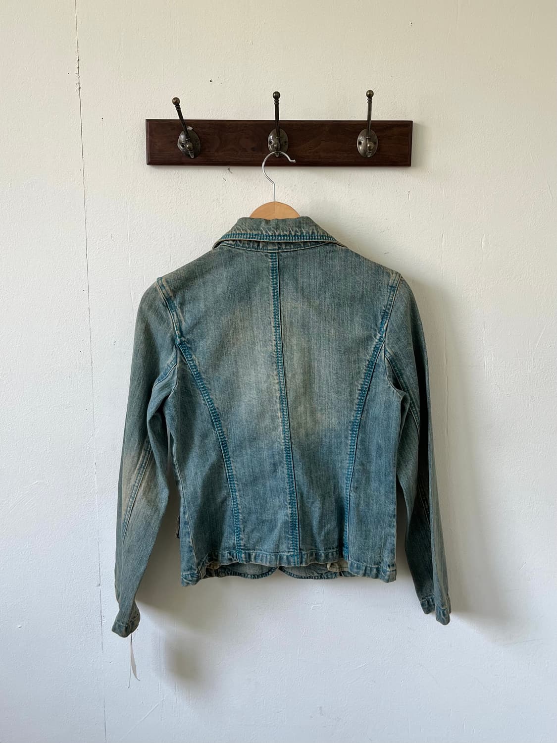 Ramonpole 원 버튼 스티치 데님 자켓 상품이미지3