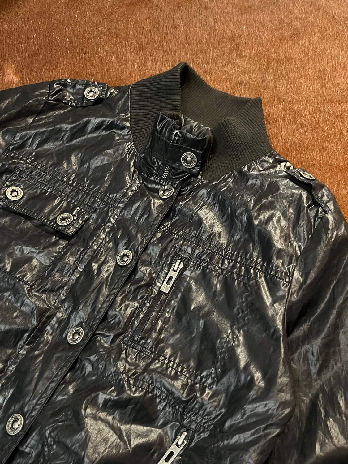 빈티지 나일론 스냅 자켓 상품이미지7