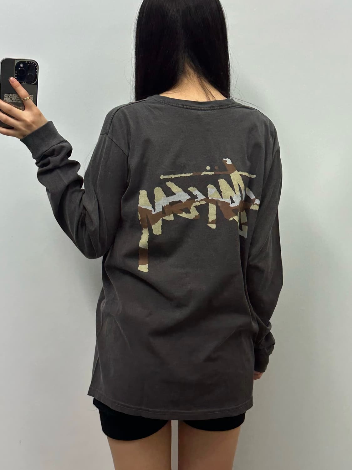 스투시 카모 차콜 롱슬리브 긴팔티 상품이미지2