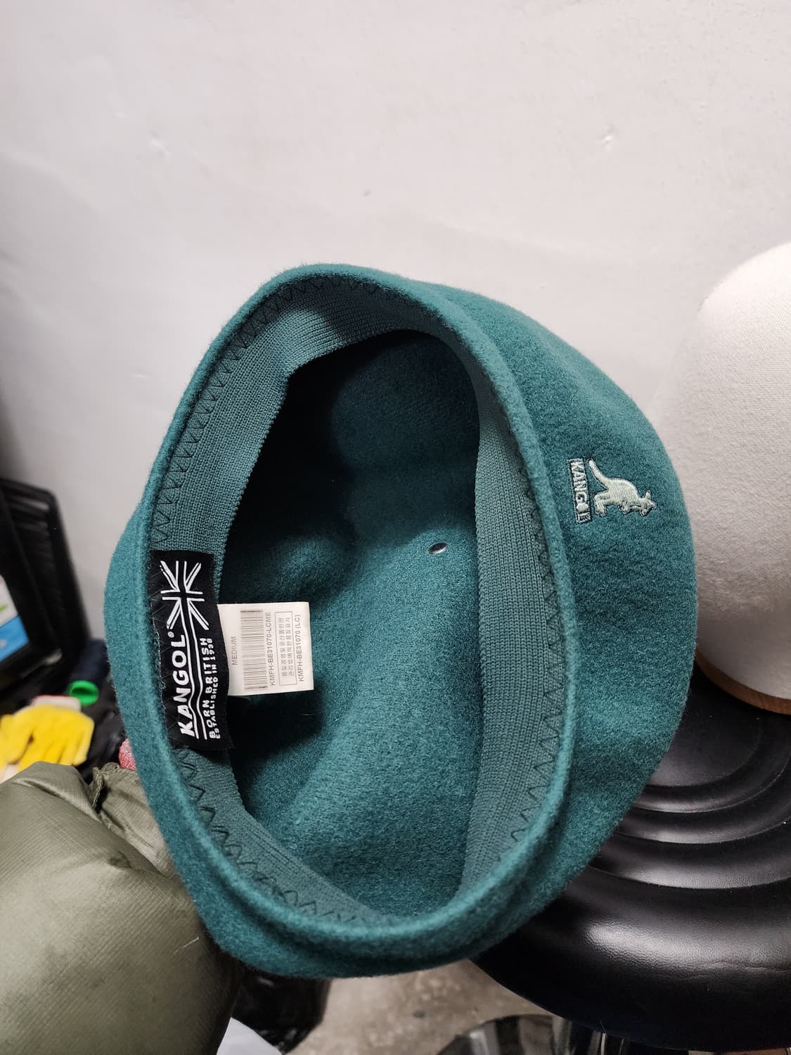 캉골 딥그린 베레모 모자  상품이미지4