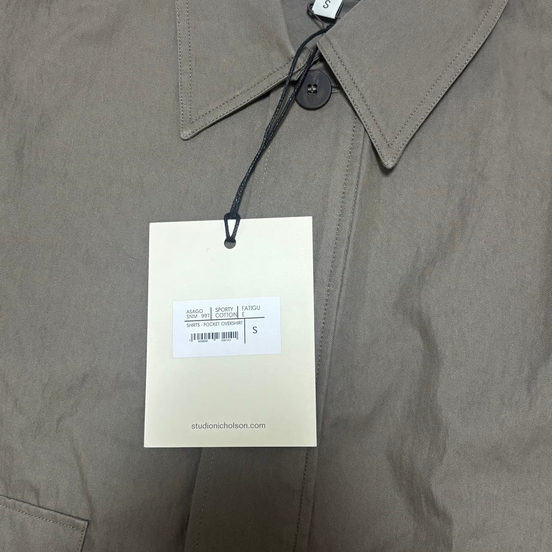 [새상품] 스튜디오 니콜슨 asago 아사고 올리브 자켓 상품이미지6