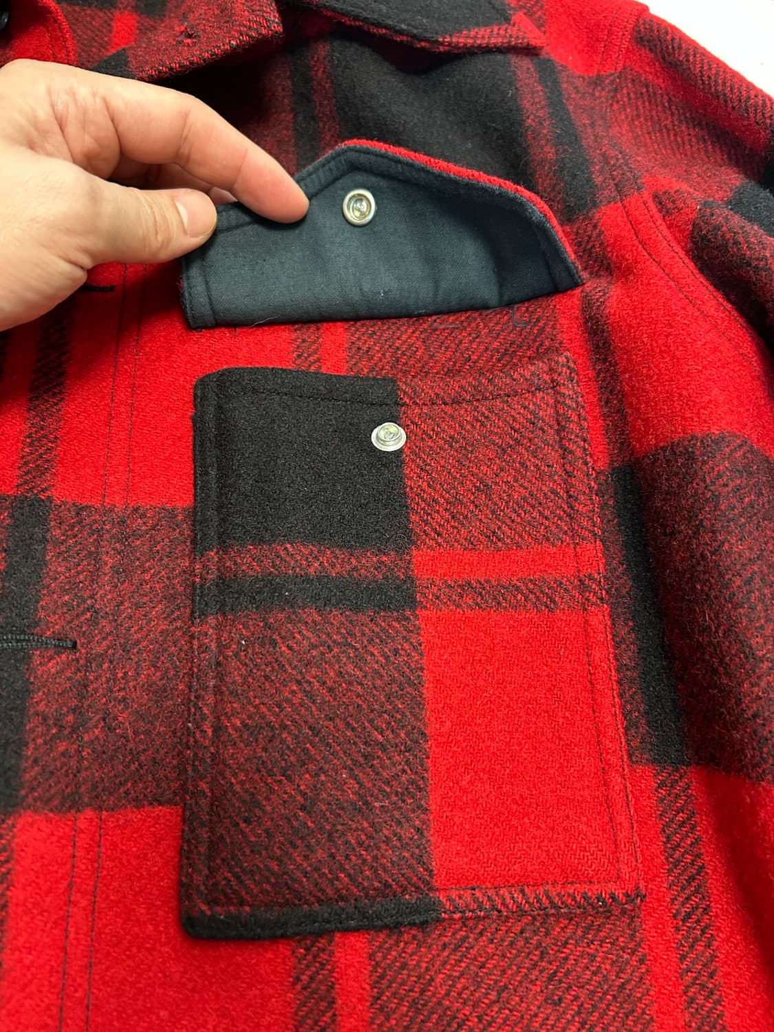 펜들턴 레드 블랙 울 자켓 매키노 맥키노 상품이미지9