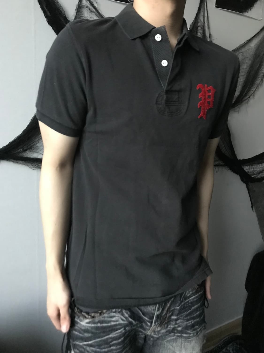 Polo basic red logo shirts 상품이미지4