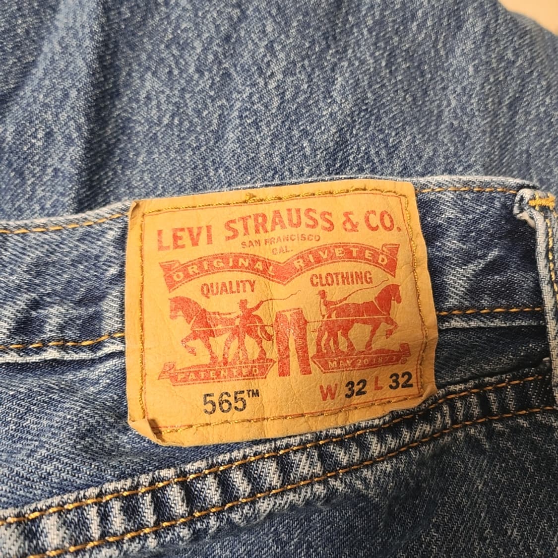 [32] 리바이스 와이드핏 565 청바지 데님팬츠 상품이미지3