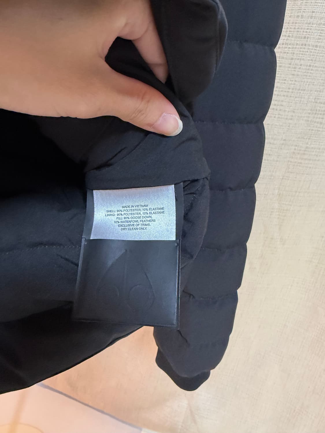 무스너클 패딩 케즈윅 xs 블랙  상품이미지5