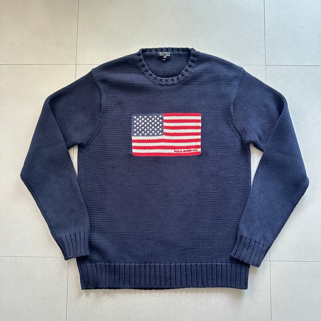 90s 폴로 진스 미국 성조기 니트 상품이미지1