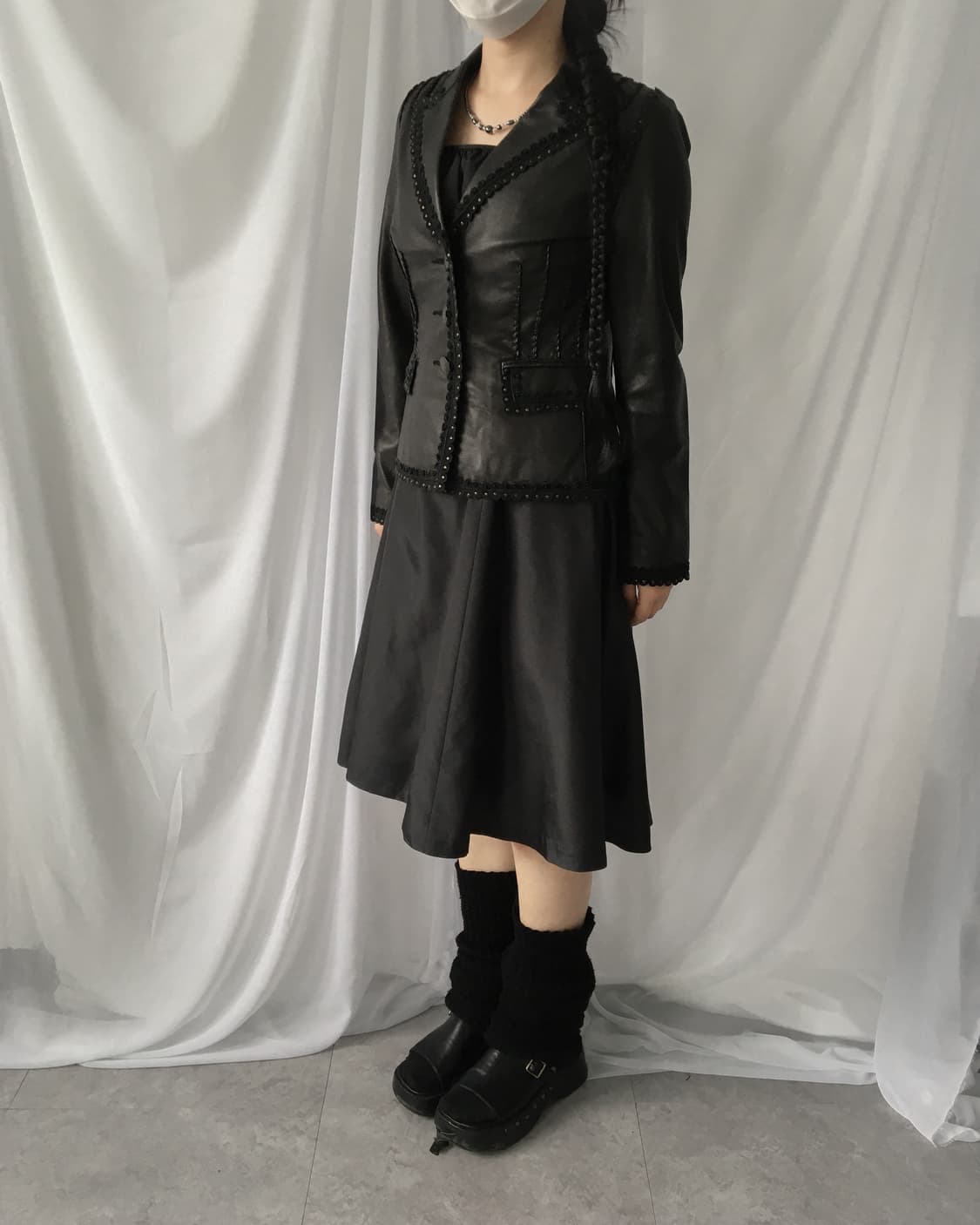 Stud point leather jacket 상품이미지1