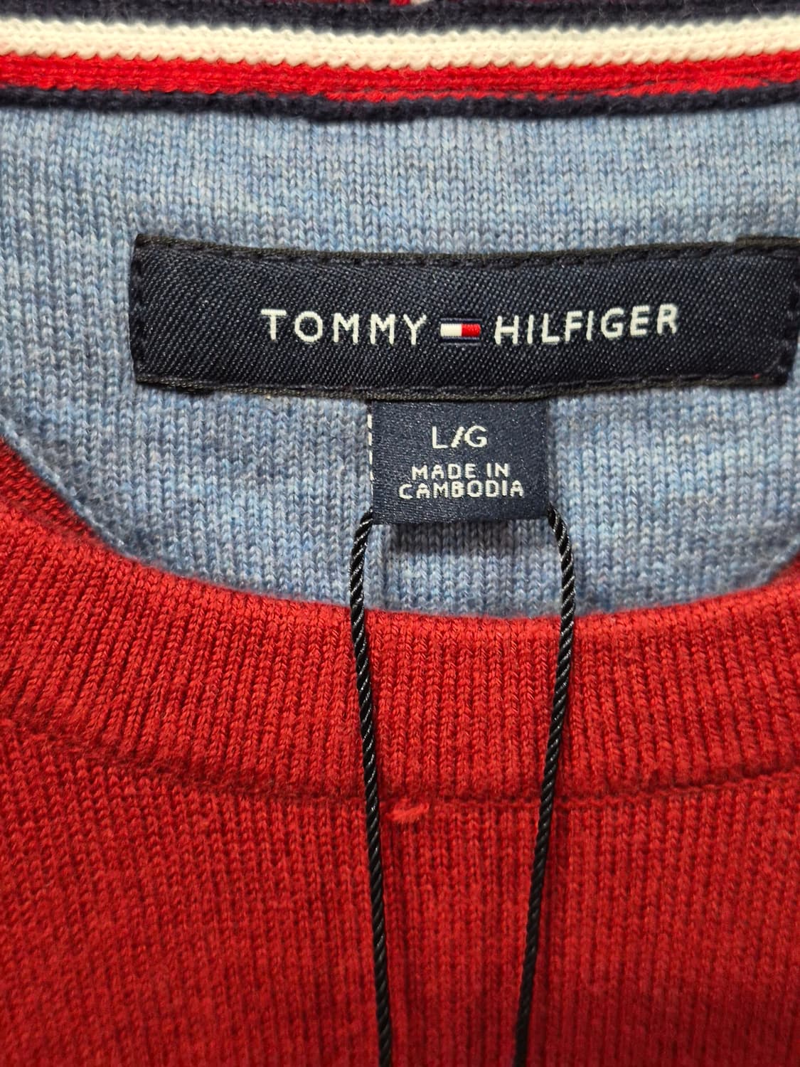 새제품 타미힐피거 스트라이프 니트 L 상품이미지3