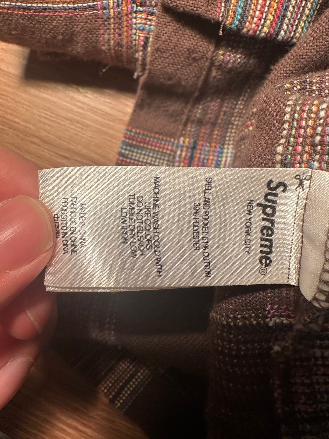 Supreme 23fw 브라운 셔츠 L  상품이미지5