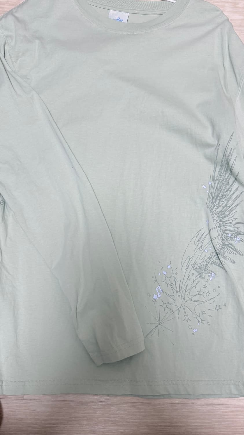 산산기어 x 엔시티위시 롱슬리브 라이트그린 2size 상품이미지2