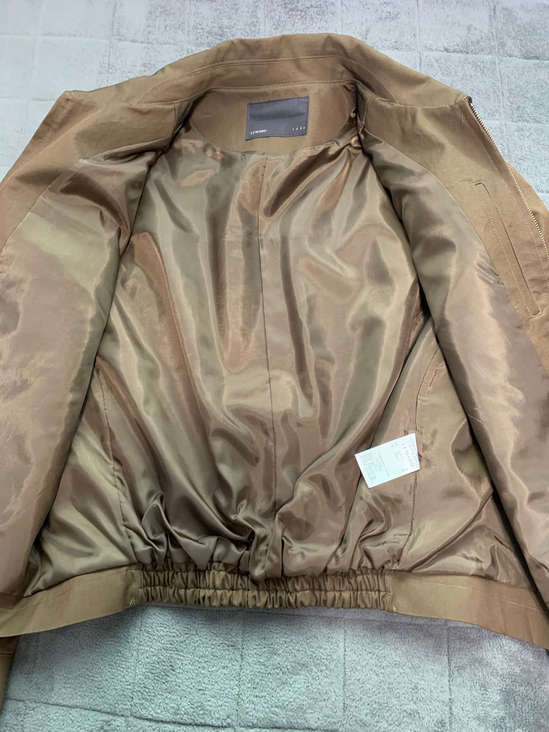 르마드 스탠다드 카라 자켓 브라운 L 상품이미지8