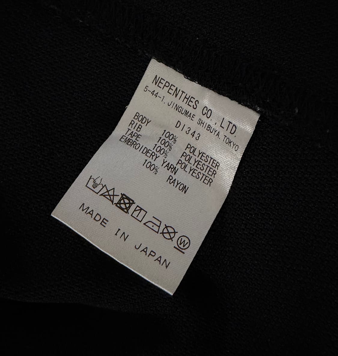 니들스 x BEAMS 폴리스무스 트랙자켓 블랙 상품이미지4