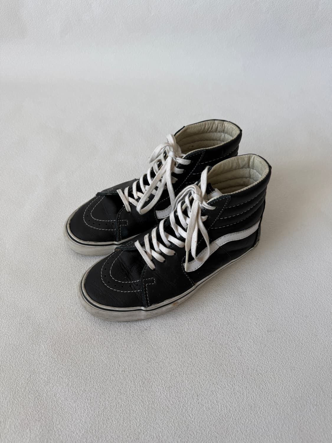 [US5.5, 225]반스(VANS) 레더 스케이트하이 상품이미지3