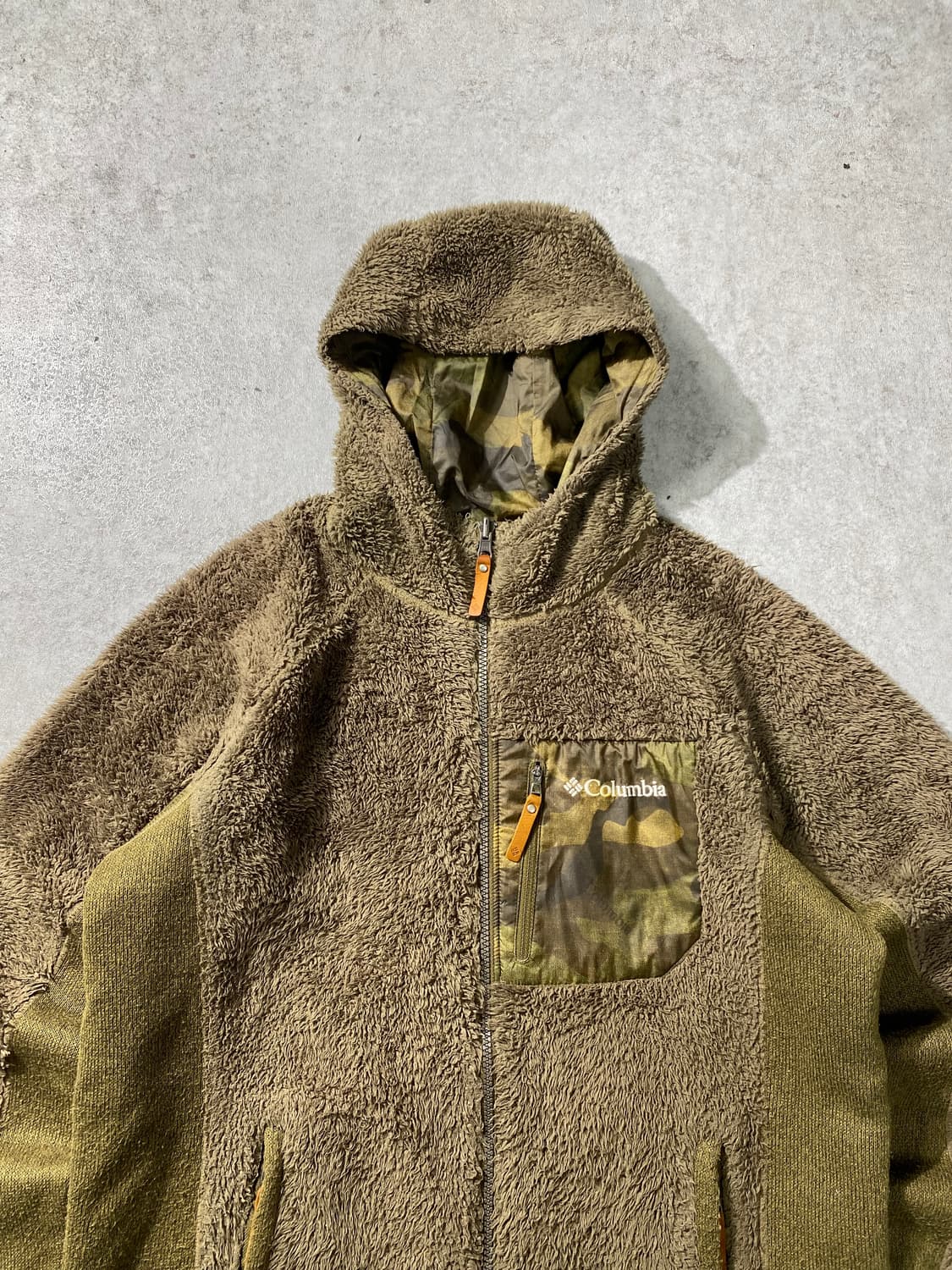 [L] Columbia 컬럼비아 카모포켓 플리스 후드집업 자켓 상품이미지2