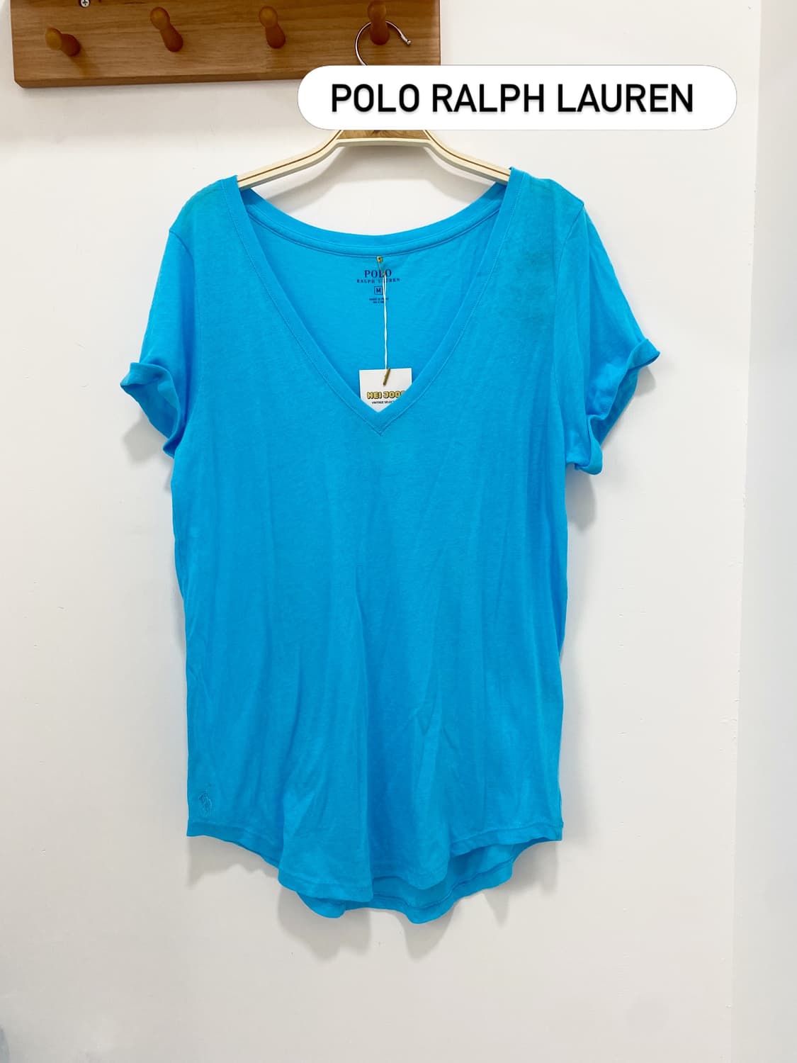 Polo Ralph Lauren V넥 블루 T 상품이미지1