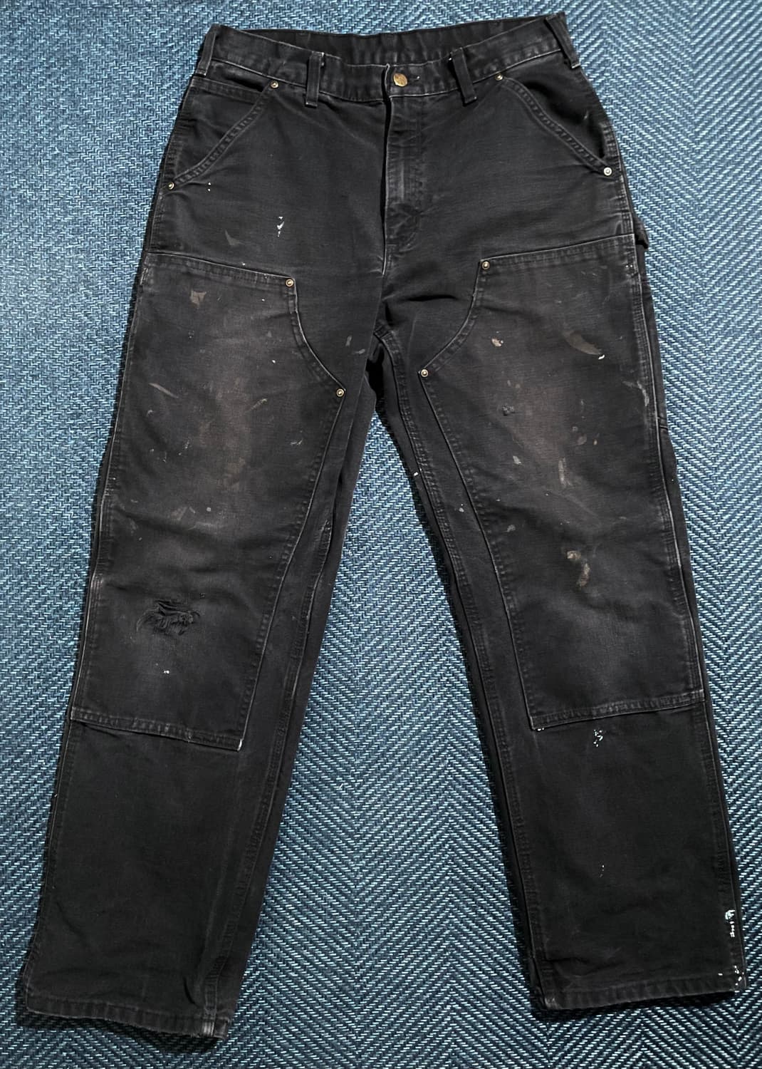 칼하트 더블니 블랙 팬츠 상품이미지1