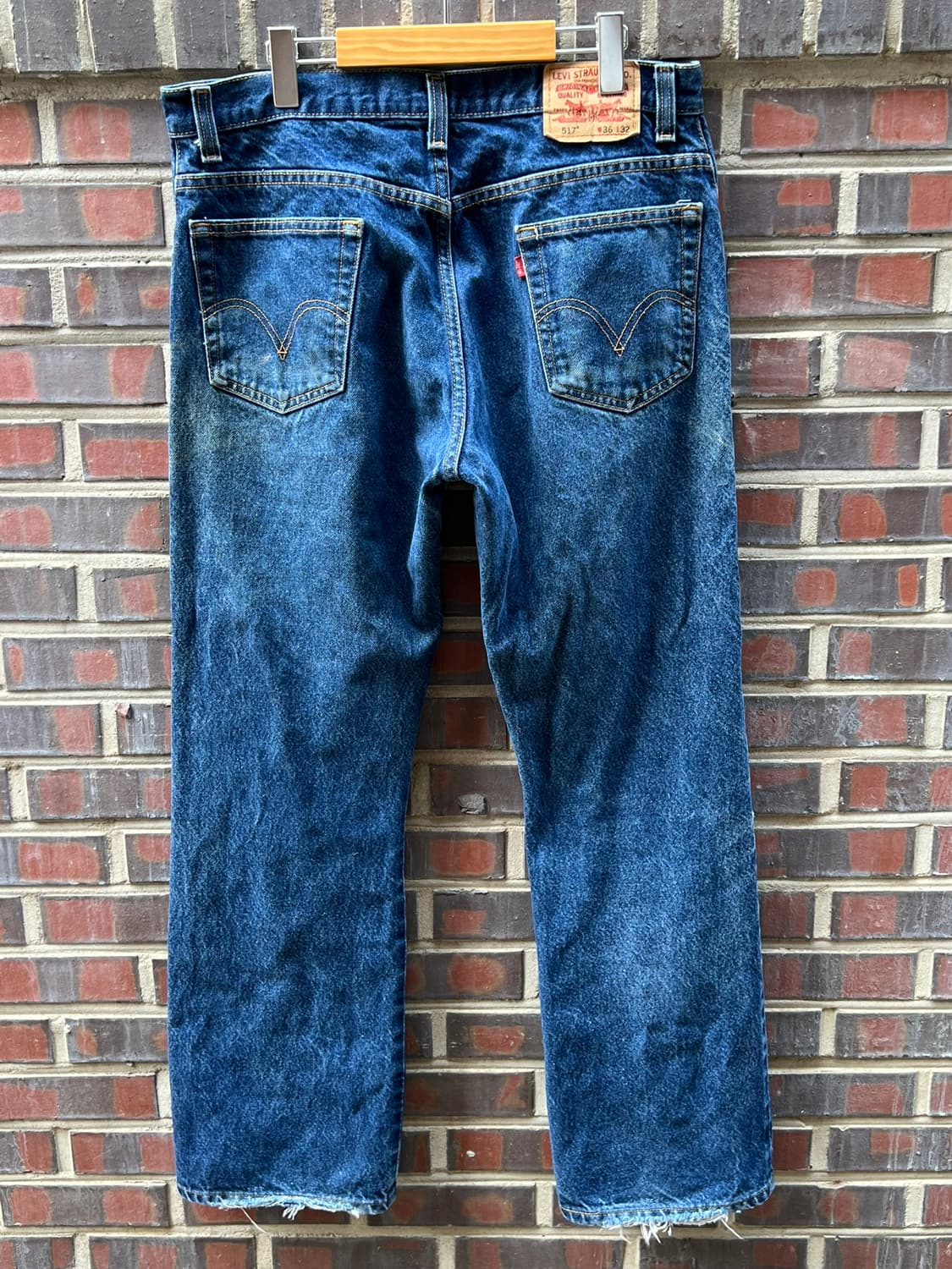 00's [36x32] 리바이스 517 부츠컷 인디고 데님 팬츠 상품이미지6