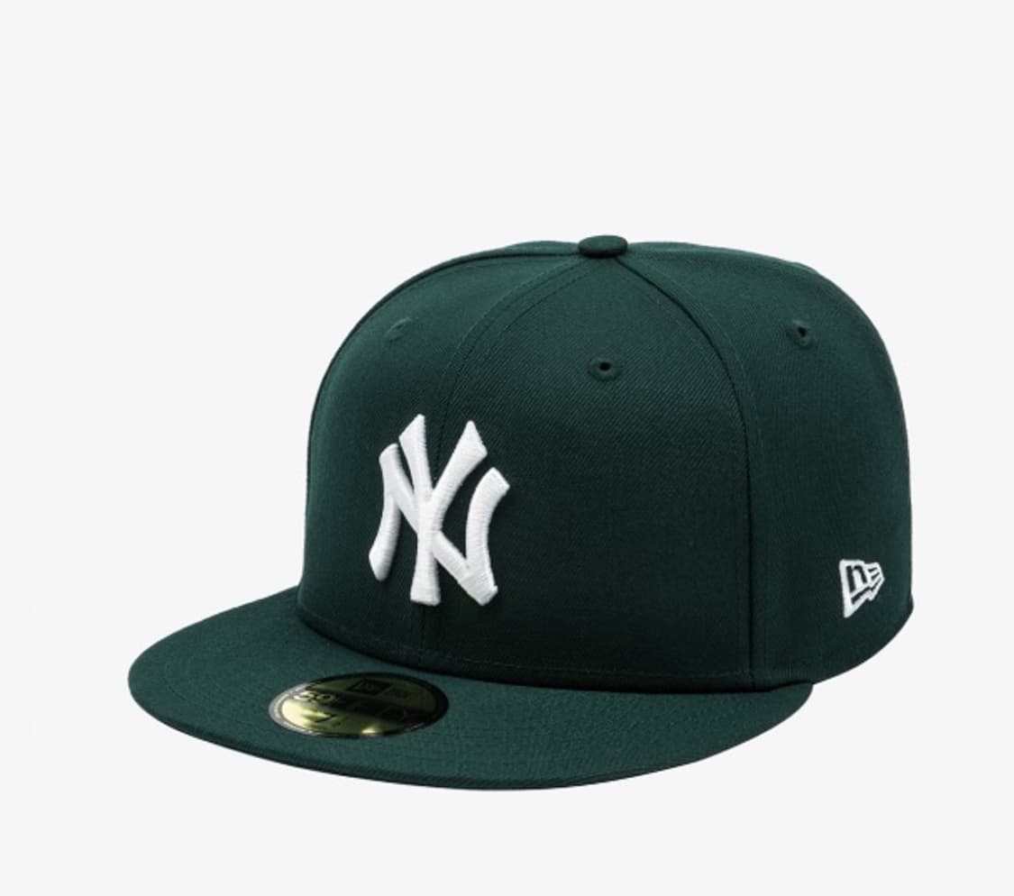 뉴에라 59피프티 양키스 베이직 피티드캡 다크그린 상품이미지1