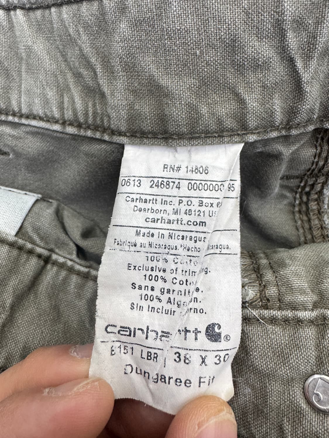 칼하트 싱글니 카펜터 라이트브라운 상품이미지7