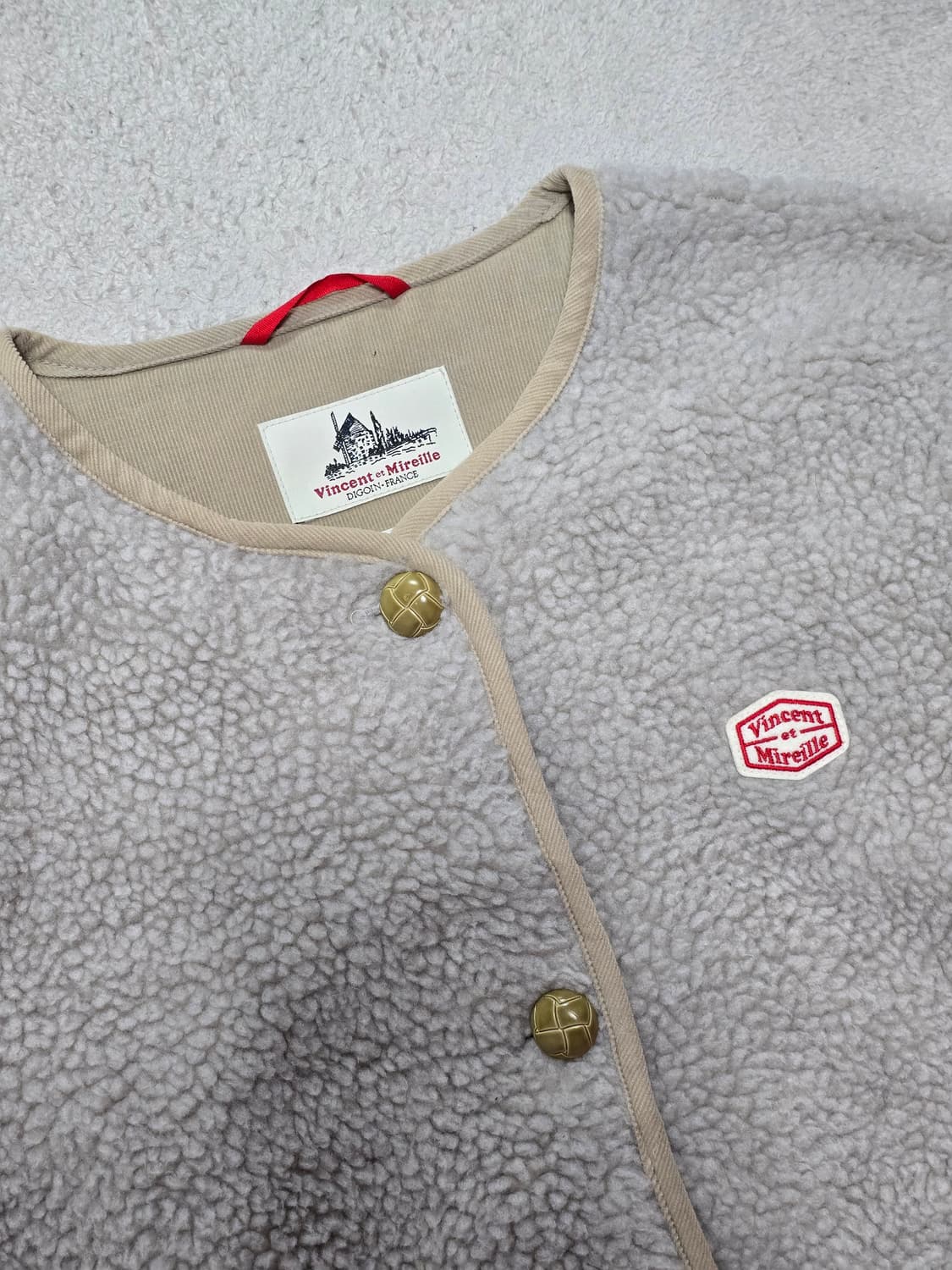 Vincent et Mireille 빈센트 엣 밀레 보아 롱 가디건 상품이미지3