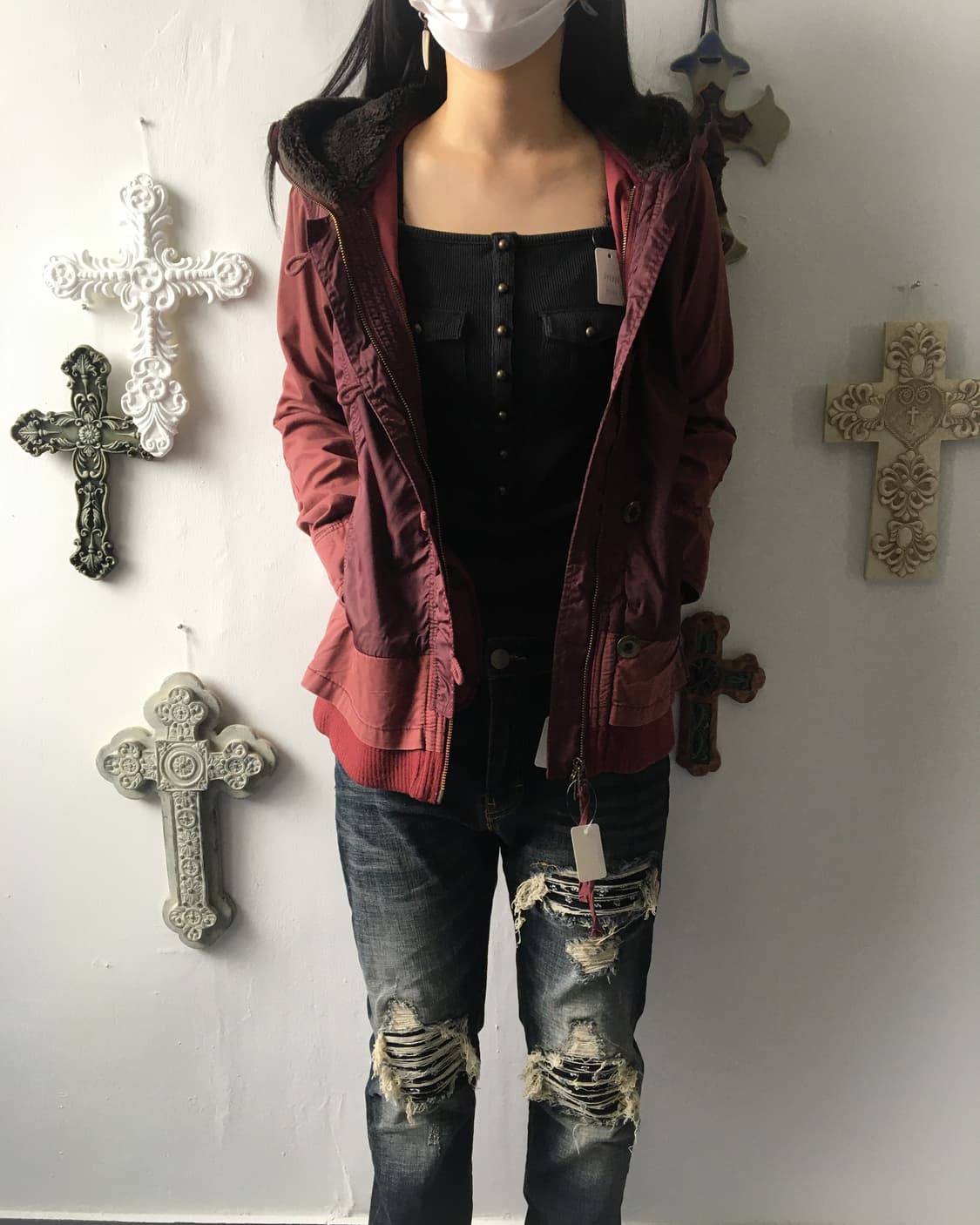 Avirex hood zip up jacket 상품이미지7