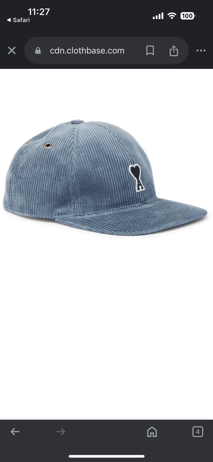 ami 코듀로이볼캡 팝니다. 상품이미지1