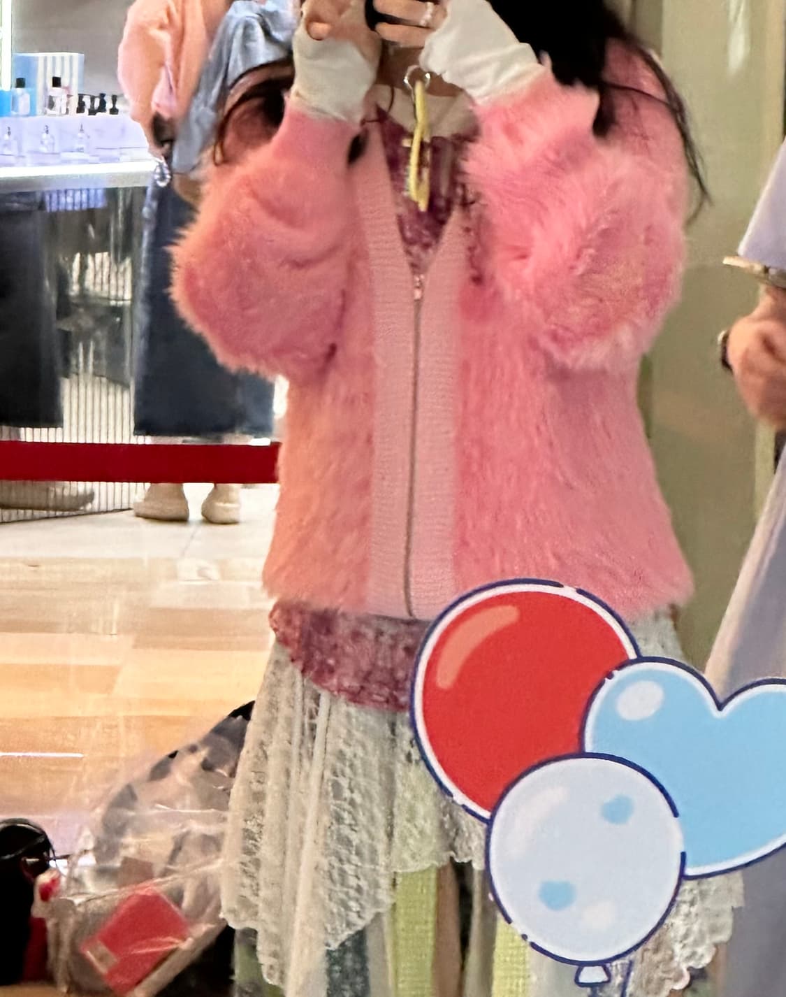 일본 핑크 가디건 상품이미지2