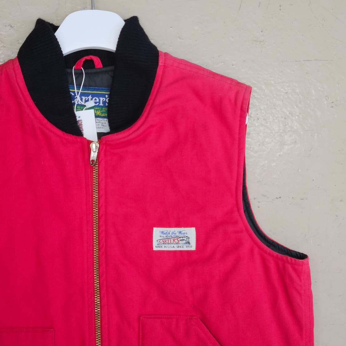 90's carter's 카터스 캔바스 워크베스트 워크조끼 M 미국산 상품이미지2