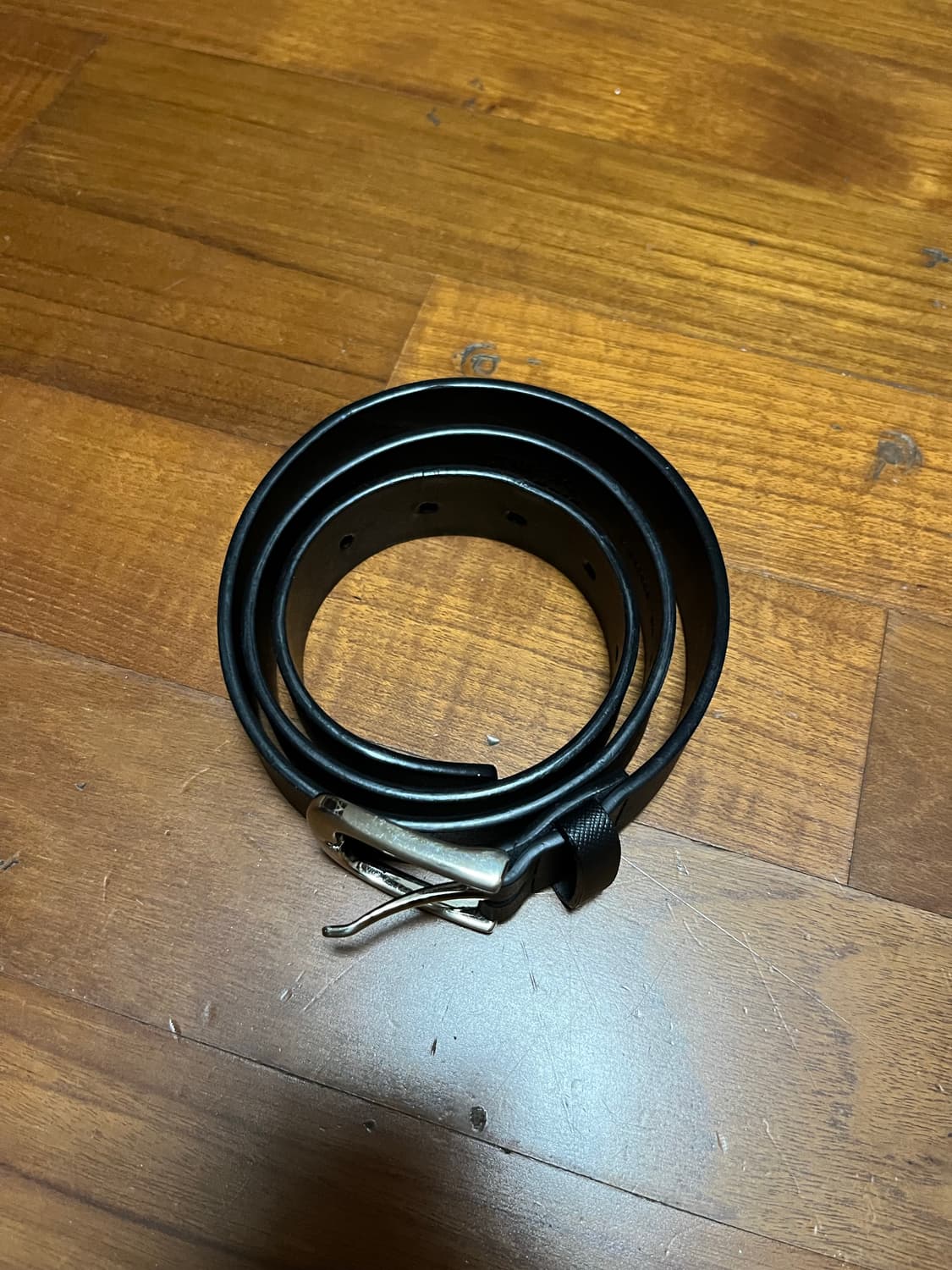 무신사스탠다드 사피아노 신세틱 레더 벨트 블랙 상품이미지4