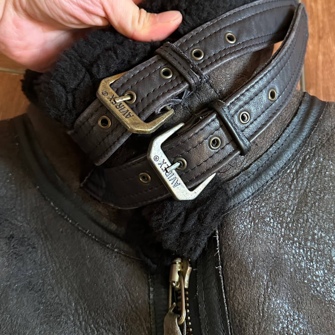 80‘s Avirex B-3 usa mouton flight jacket 상품이미지5