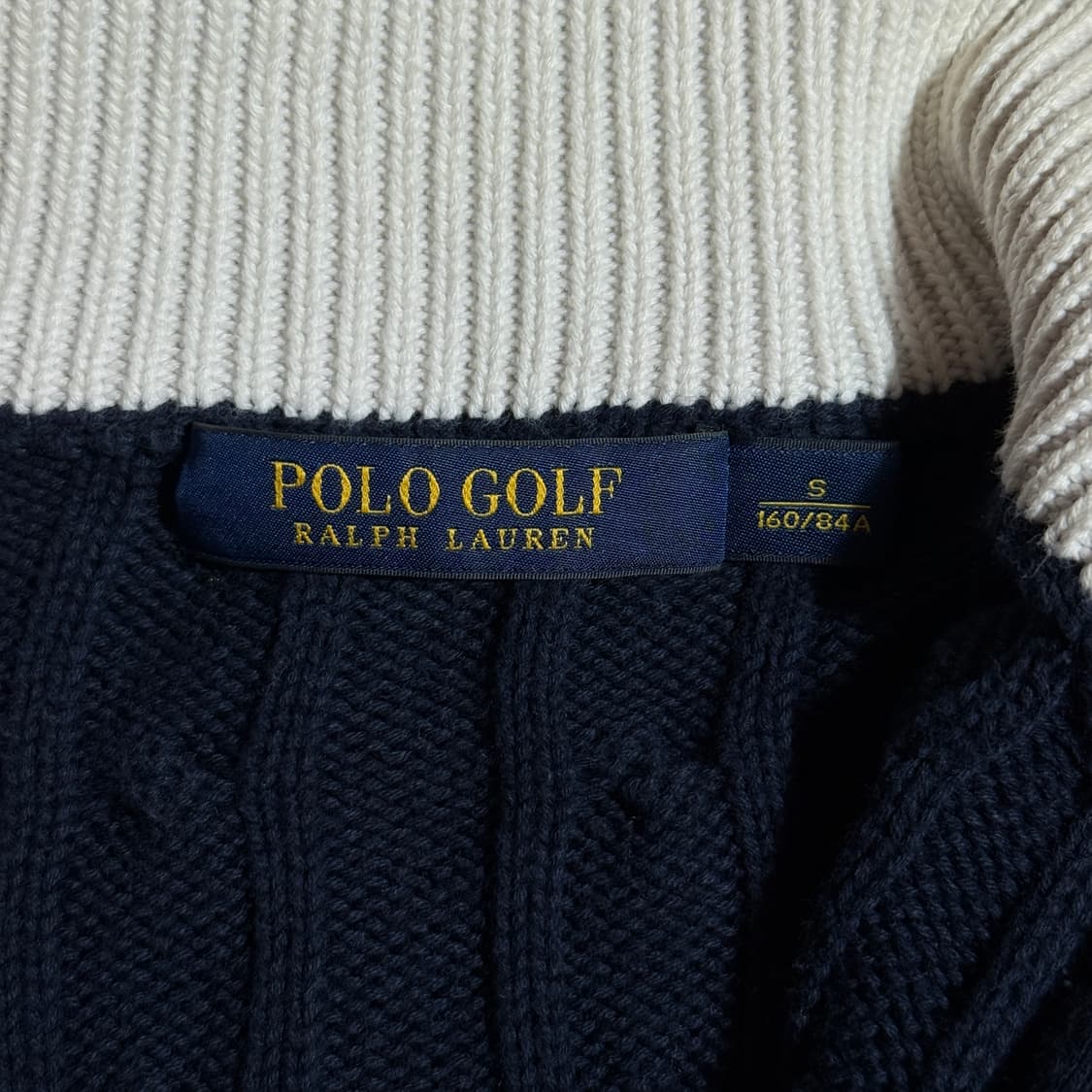 폴로 랄프로렌 네이비 케이블 니트집업 상품이미지4