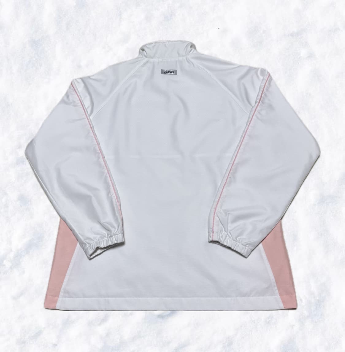 아식스 일본 화이트 핑크(피치) 바람막이 상품이미지2