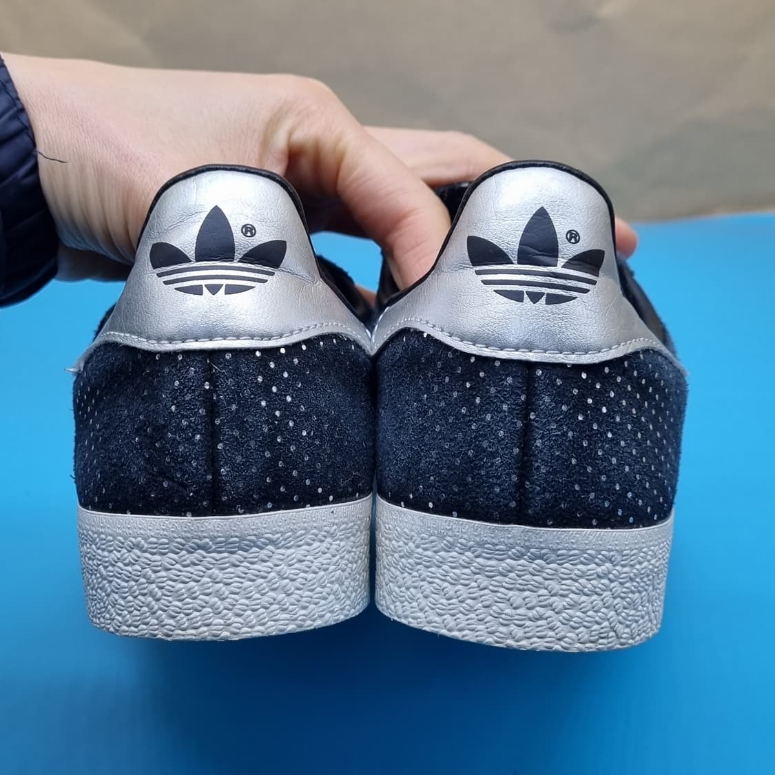 아디다스 가젤 블랙실버메탈릭 스니커즈225 상품이미지4