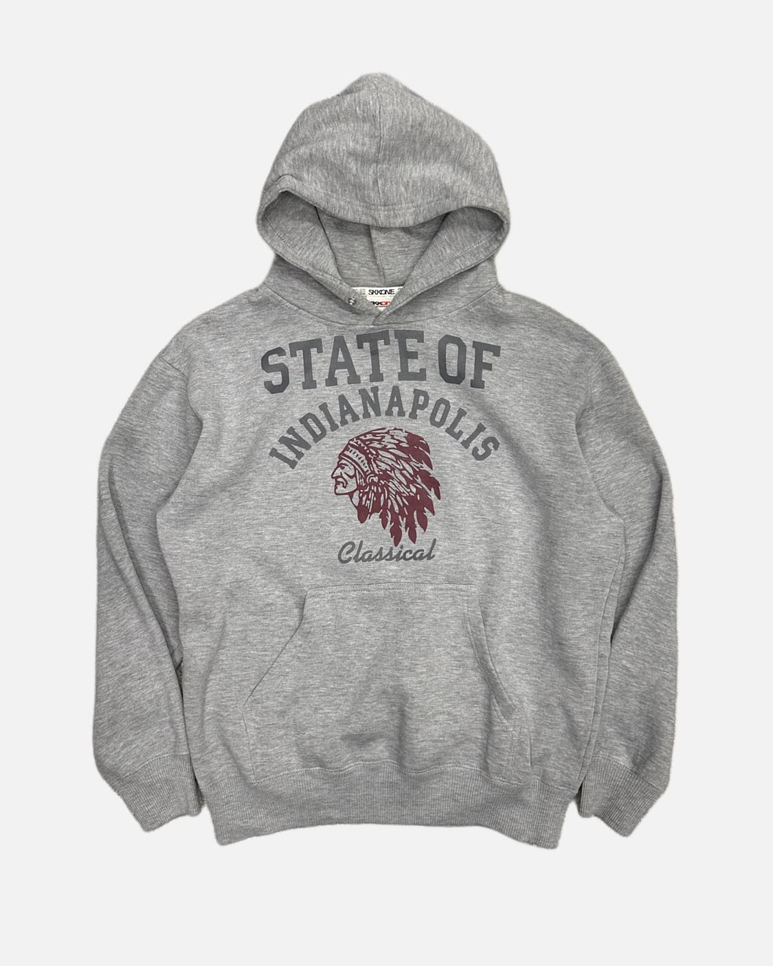 SKKONE indianpolis grey hood t-shirt 상품이미지1