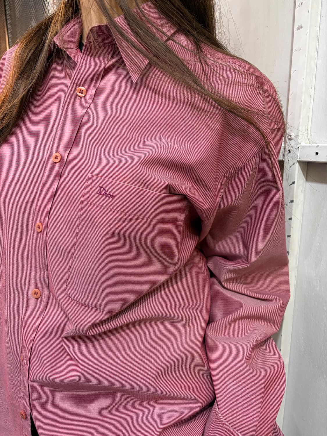 Christian Dior Red Button-Up Shirt 상품이미지1