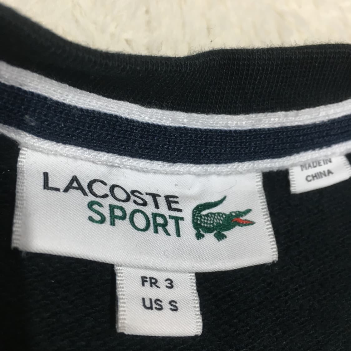 라코스테 여성 스몰로고 맨투맨 DD01 상품이미지2