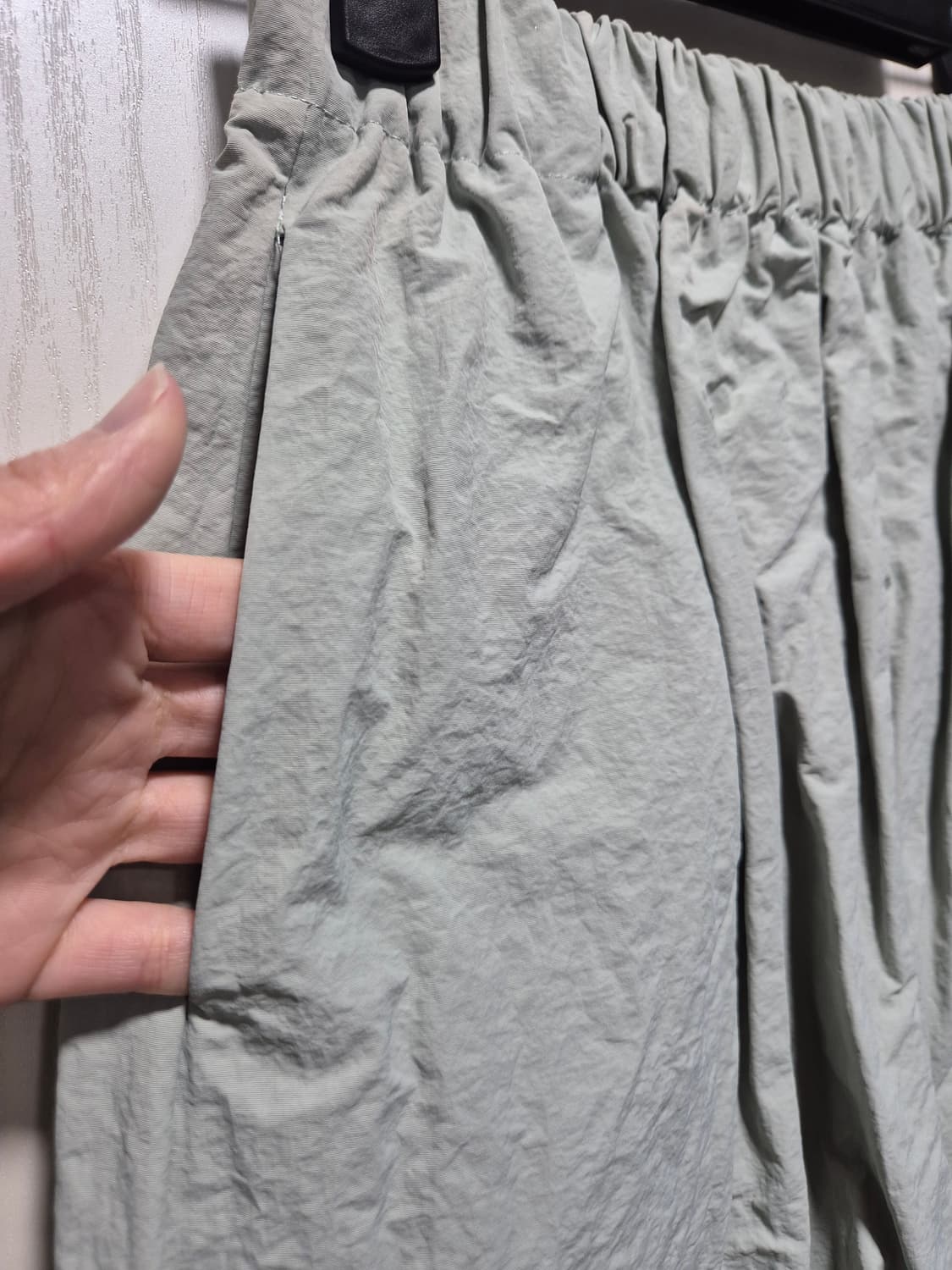 (세일)(새상품)아날로그걸 크롭 바람막이 셋업 민트그레이 상품이미지9