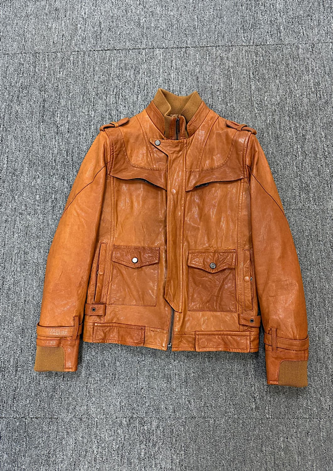 킨록 빈티지 가죽 자켓  상품이미지1