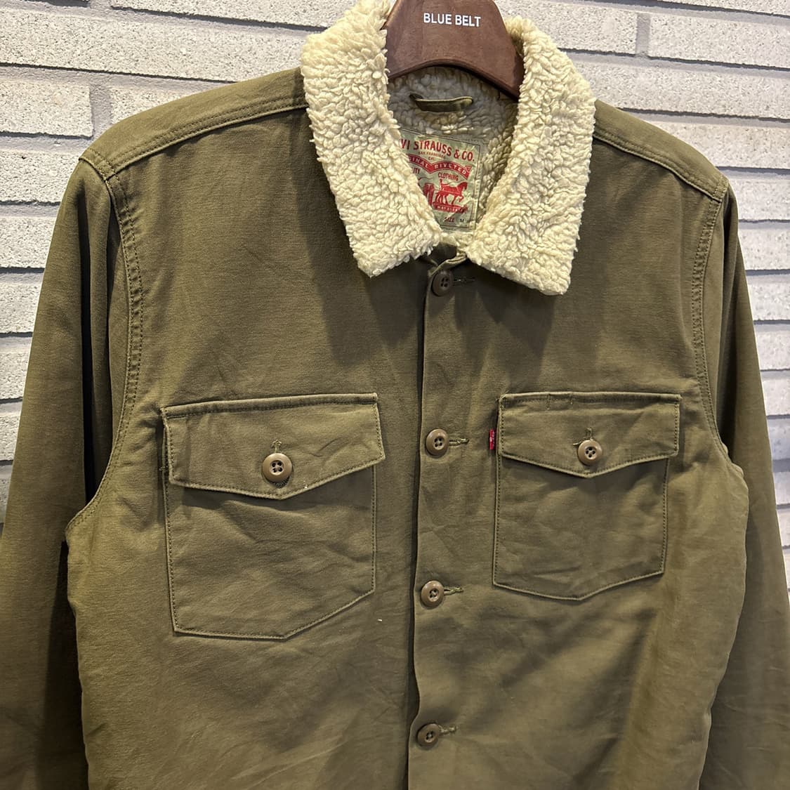 리바이스 쉐르파 코튼 워크자켓 올리브 상품이미지3
