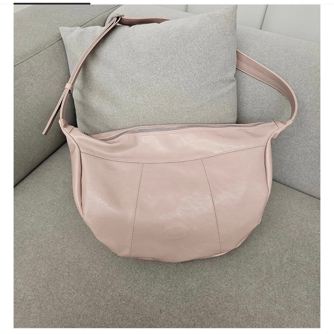 보부상 데일리 가죽 크로스백 핑크 상품이미지9