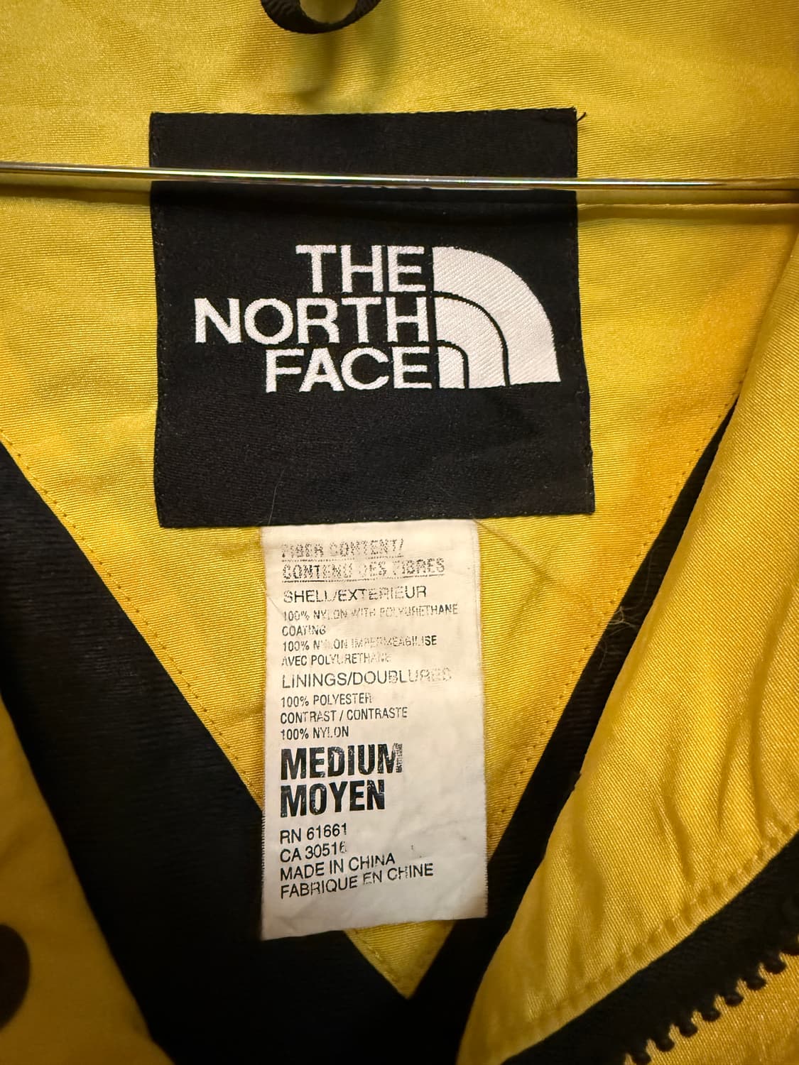 노스페이스 90‘s Mountain Anorak 옐로우/블랙 파카 상품이미지3