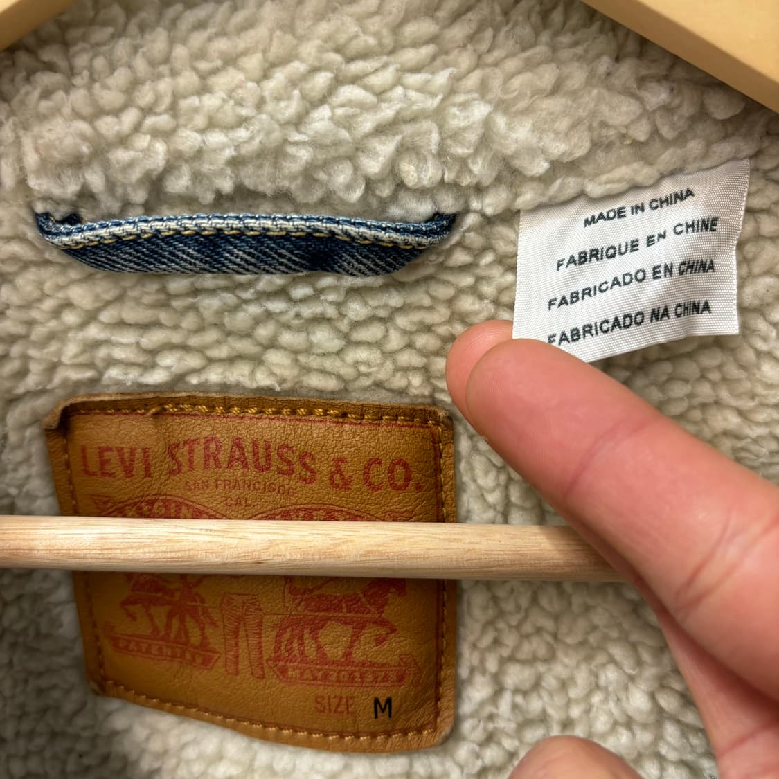 리바이스 쉐르파 데님 자켓 M 상품이미지6