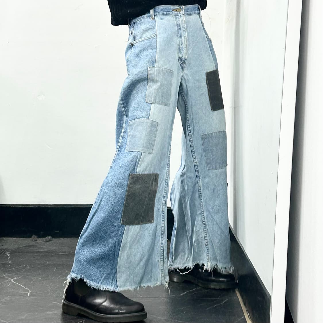 Lee 리메이크 패치워크 부츠컷 데님 팬츠 상품이미지2