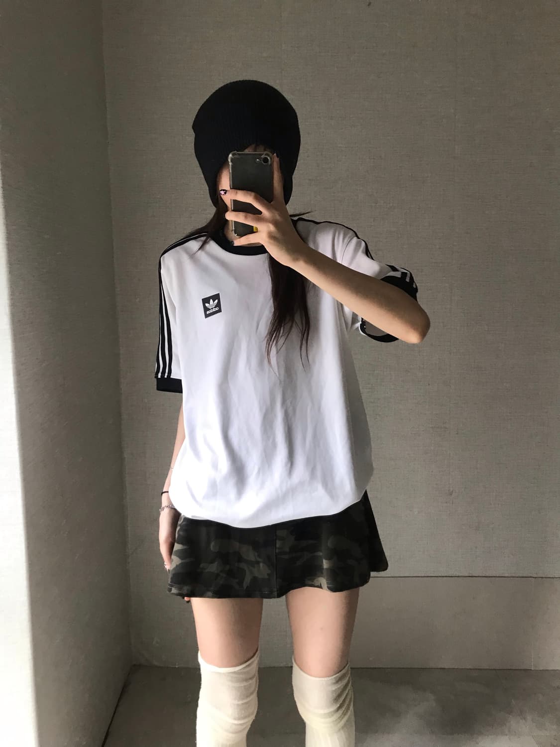 아디다스 흰검 링거티셔츠 상품이미지2