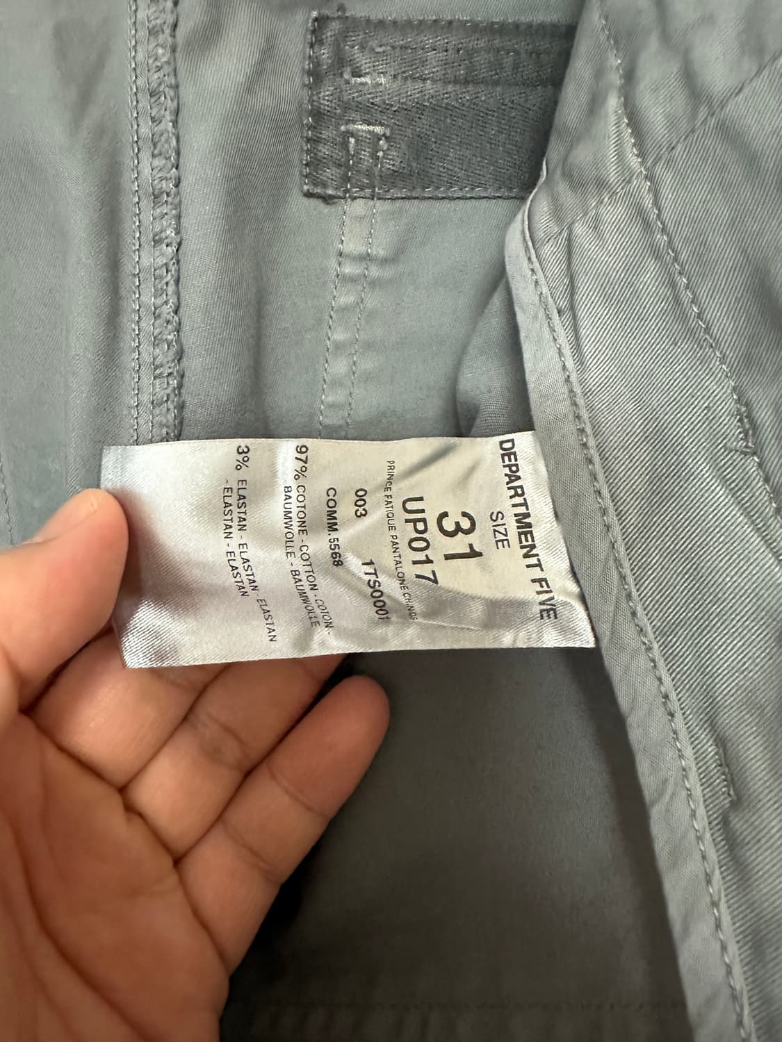 DEPARTMENT 5 / 슬림핏퍼티그 / 31 / 새상품 상품이미지8