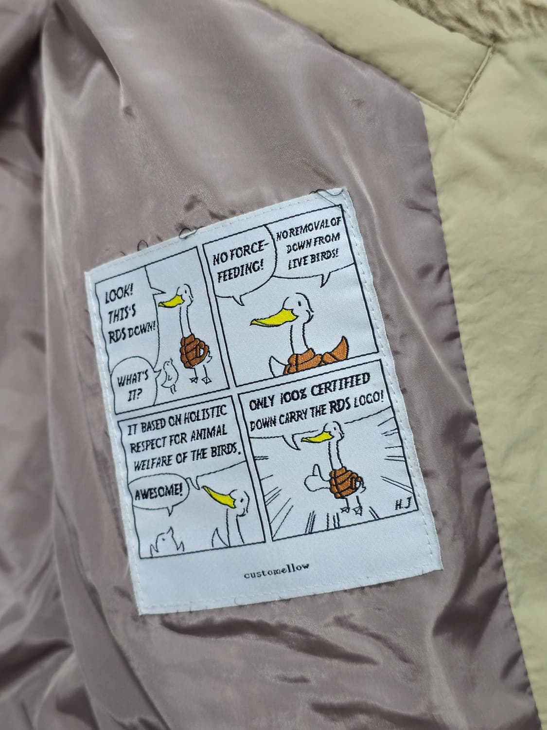 커스텀멜로우 새드스마일 다운 숏패딩 상품이미지8