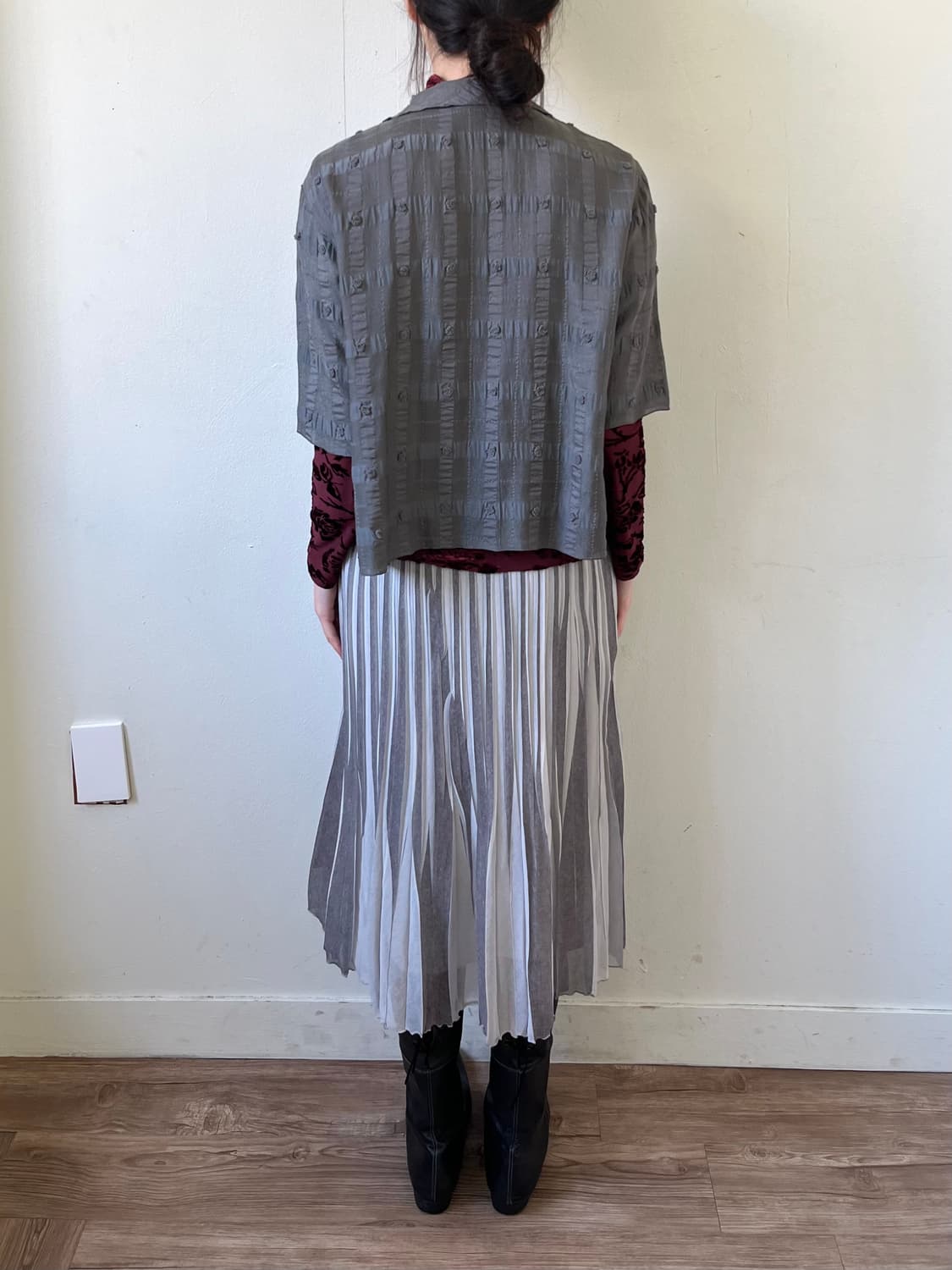 YOKOHAMA MOTOMACHI 도트 블라우스 상품이미지10