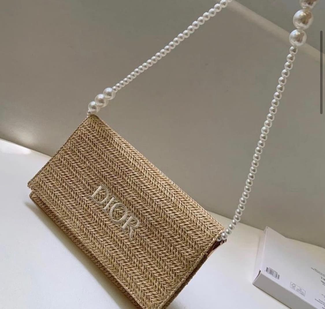 디올 라탄 클러치 진주 스트랩 크로스백 상품이미지5