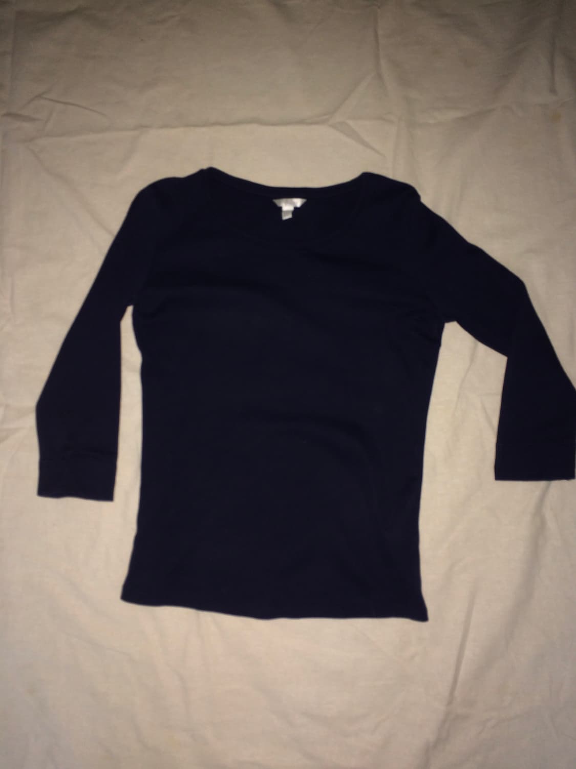 Navy 3/4 sleeve T 상품이미지1